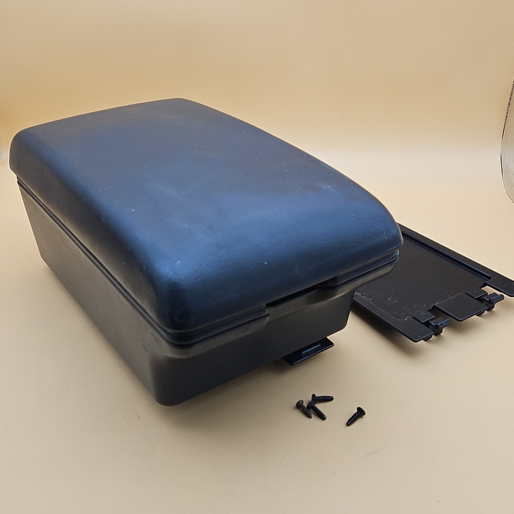 1996-2000 Nissan Pathfinder Center Console Black Plastic Armrest Lid Storage OEM